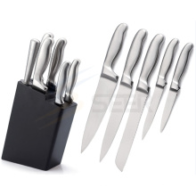 5 piezas de acero inoxidable hueco cuchillo de cocina de mango conjunto (A24)